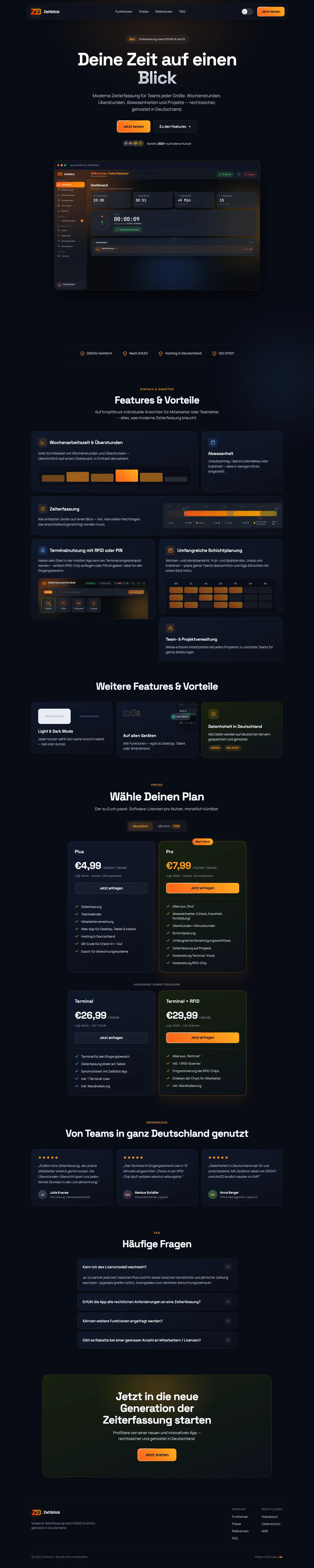 Website Zeitblick