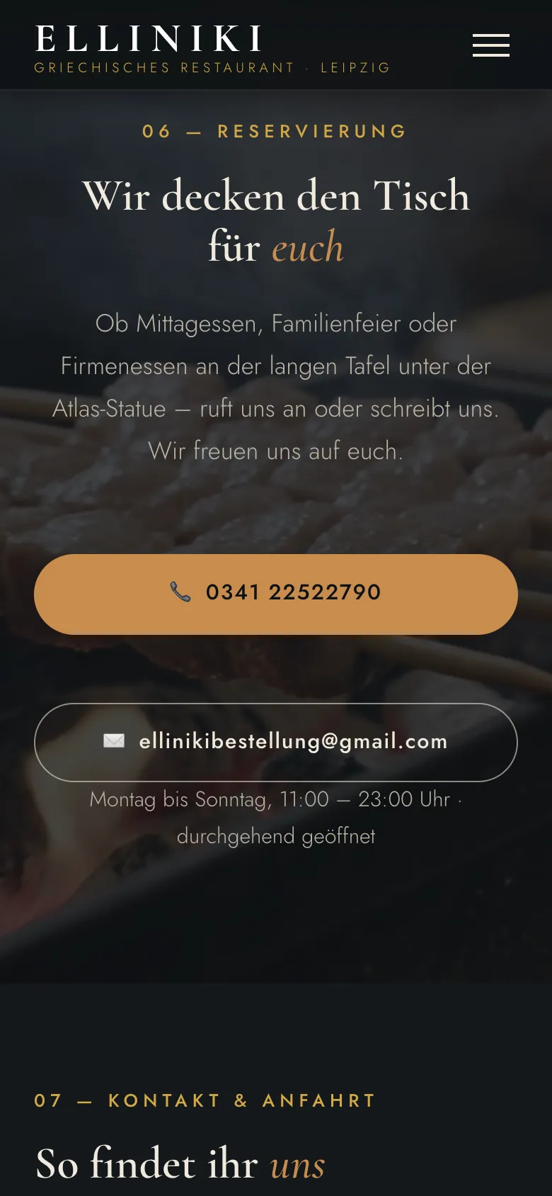 Booking at Elliniki on a smartphone